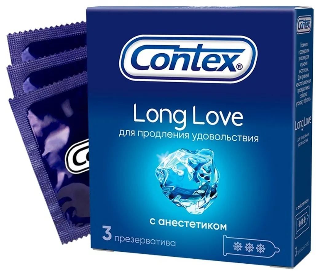 Презерватив Contex Long Love продлевающий 3шт в Иркутске — купить недорого  по низкой цене в интернет аптеке AltaiMag