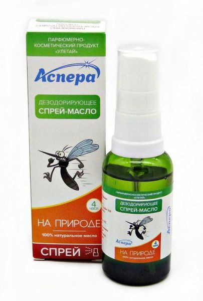 Эфирное масло-спрей На Природе от комаров Аспера 30мл фотография