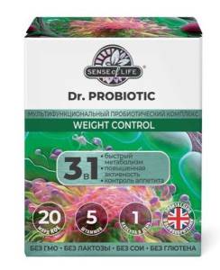 Контроль веса DR.Probiotic SENSE of life 30 капсул