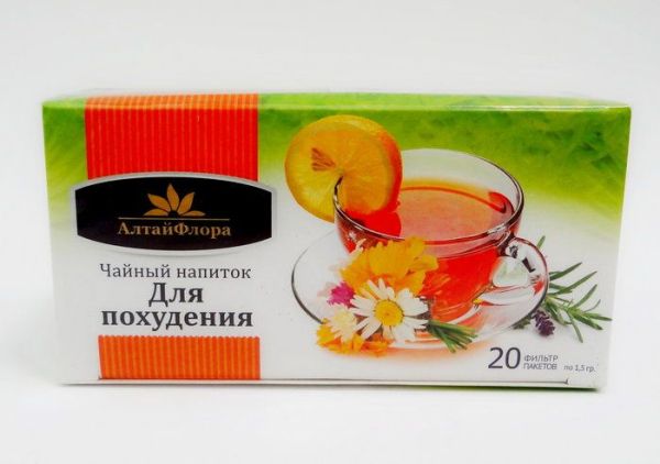Напиток чайный «Для похудения» 20 фильтр-пакетов, АлтайФлора фотография