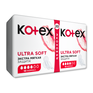 Прокладки Kotex ультра софт нормал №20